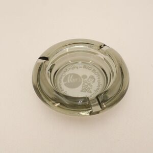 Vintage Marc's Big Boy Smoked Glass Ashtray Americas Favorite Hamburger Retro